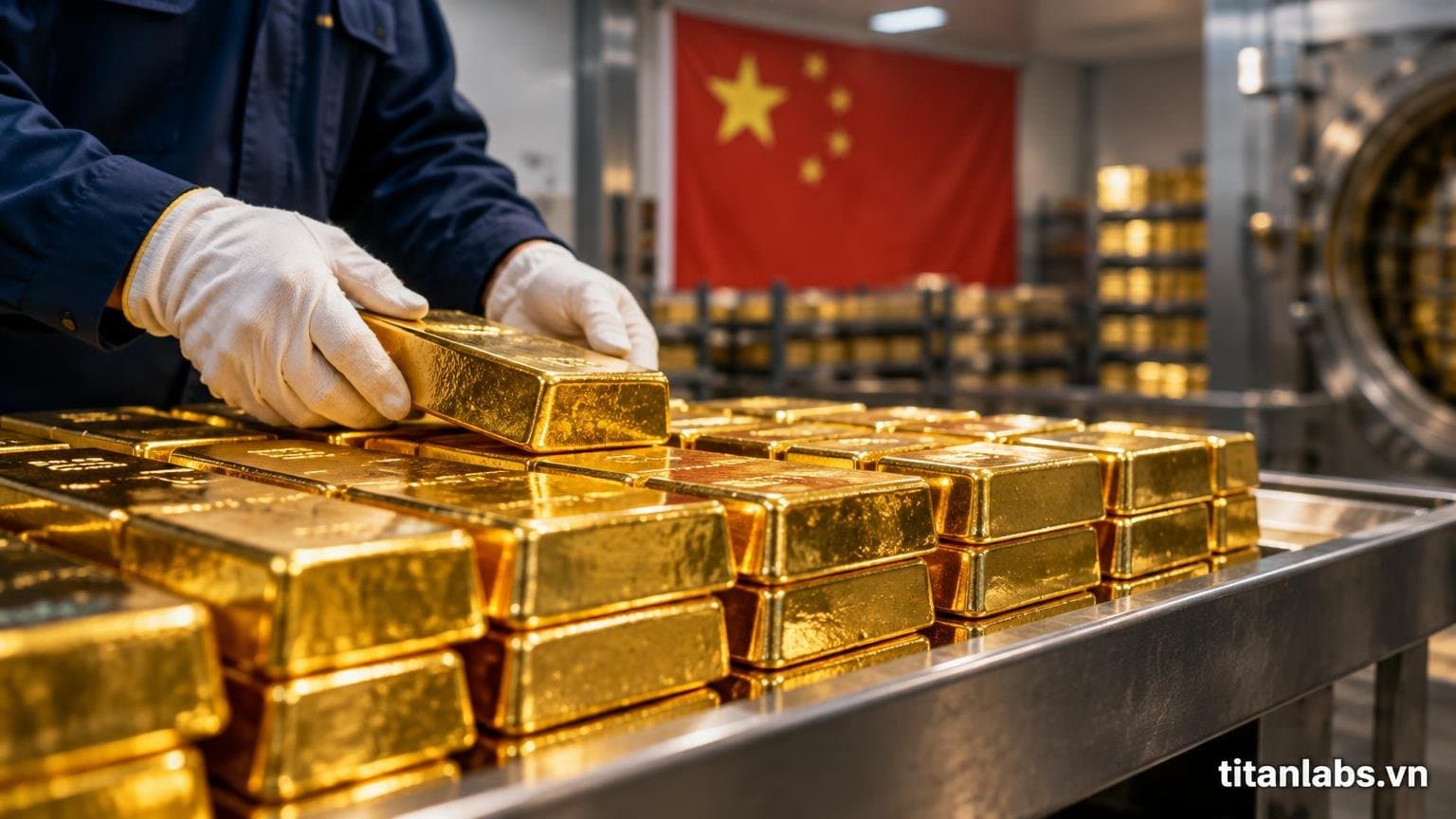 Trung Quốc chi kỷ lục gần 159 tỷ USD gom hơn 1.000 tấn vàng