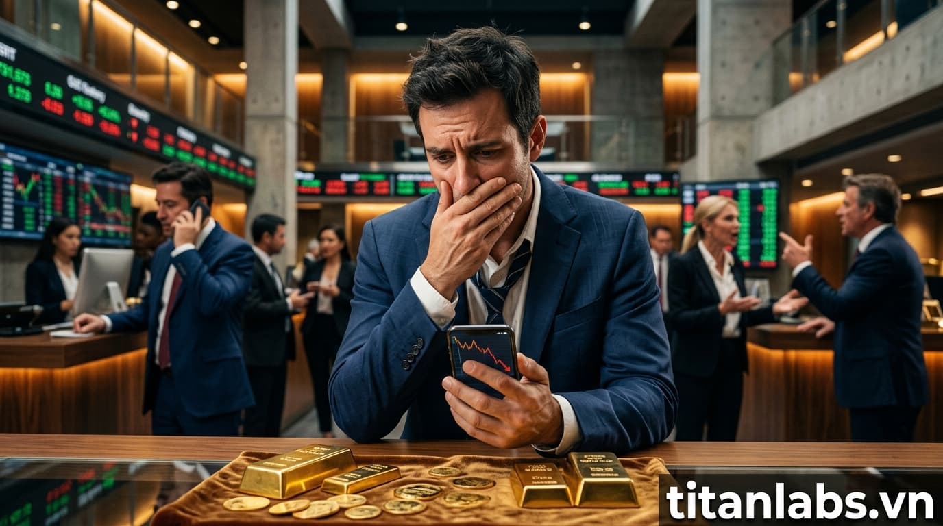 Giá vàng giảm mạnh, người mua lỗ gần 10 triệu đồng