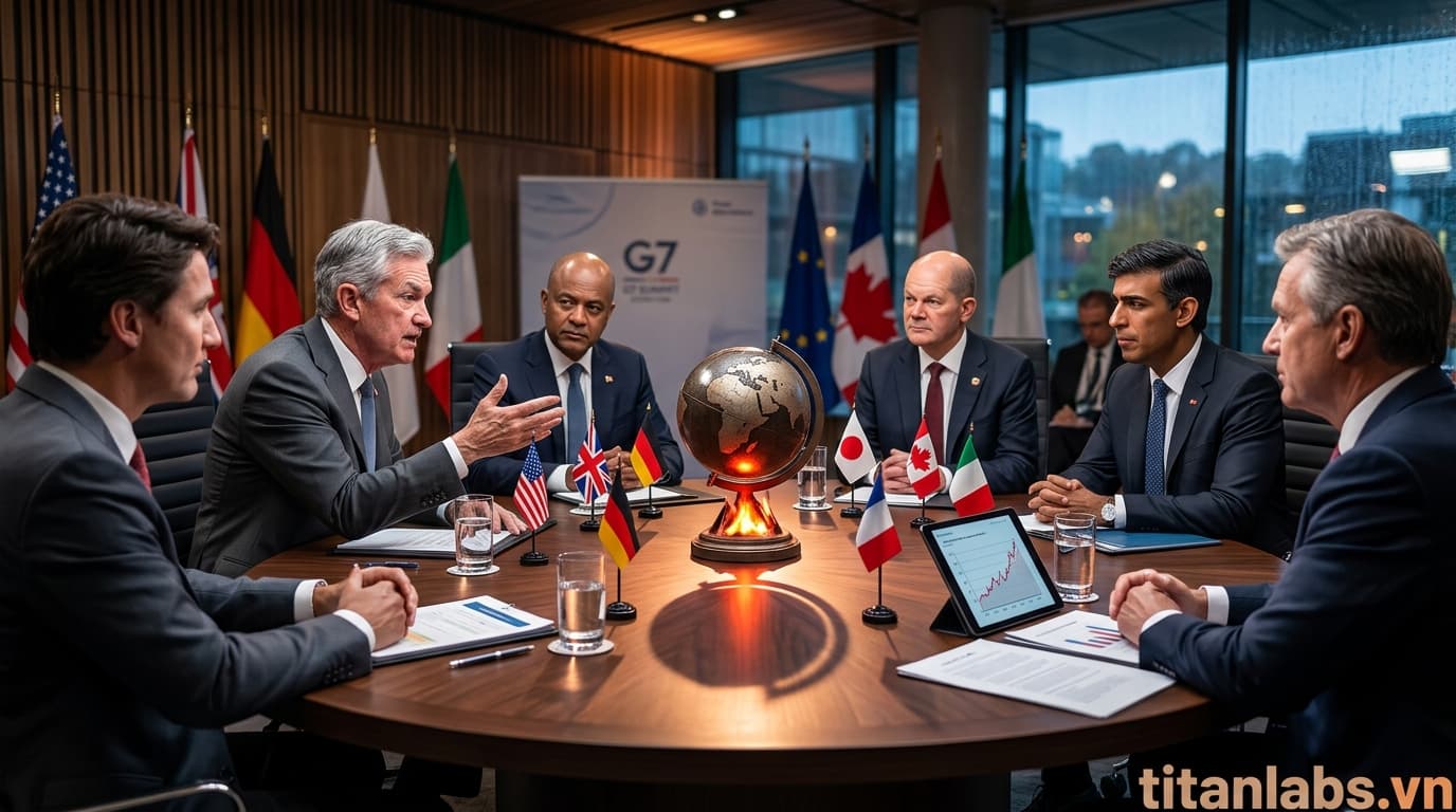 G7 thảo luận rủi ro lạm phát toàn cầu