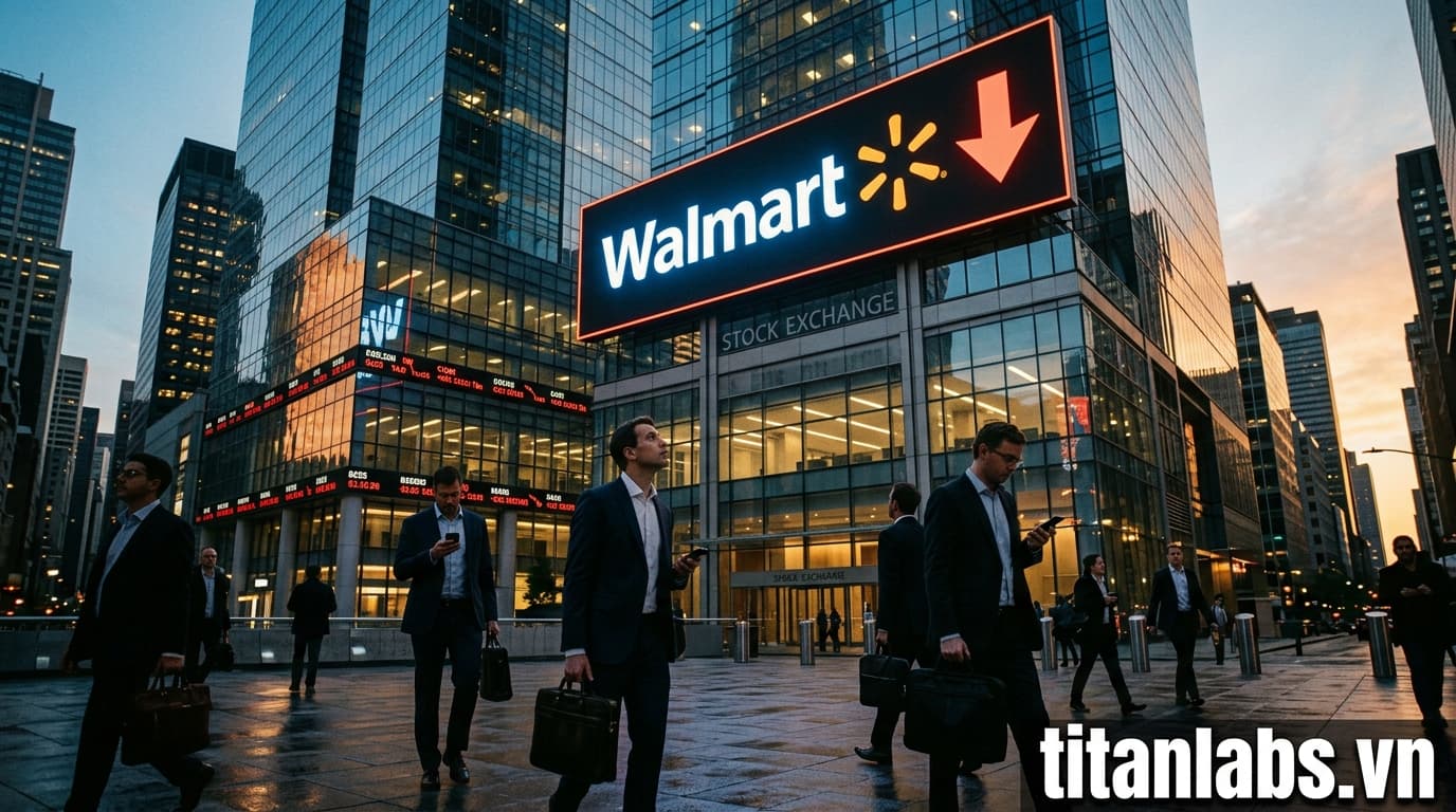 Cổ phiếu Walmart cảnh báo rủi ro thị trường toàn cầu