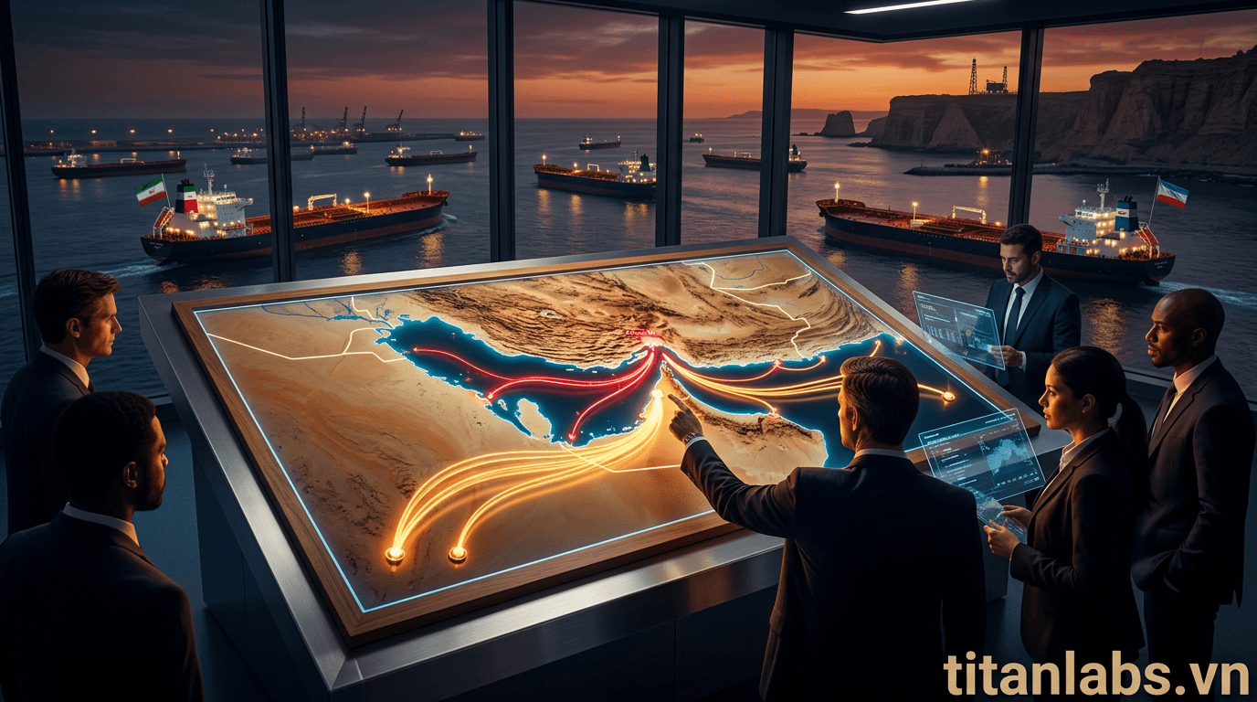 Iran siết Eo Hormuz, xuất khẩu dầu thô tăng vọt