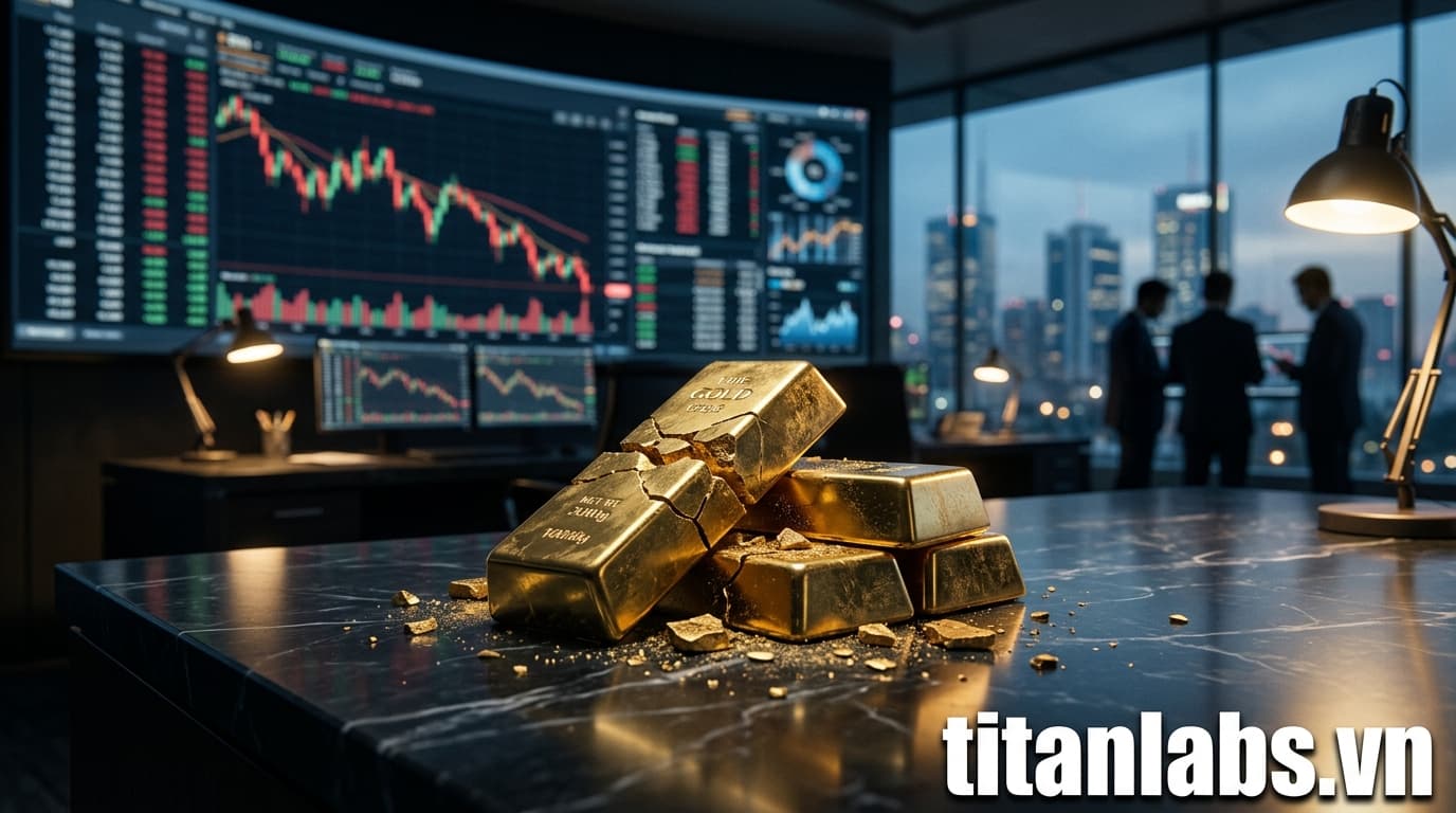 Giá vàng giảm mạnh 100 USD/oz trước tín hiệu từ Iran