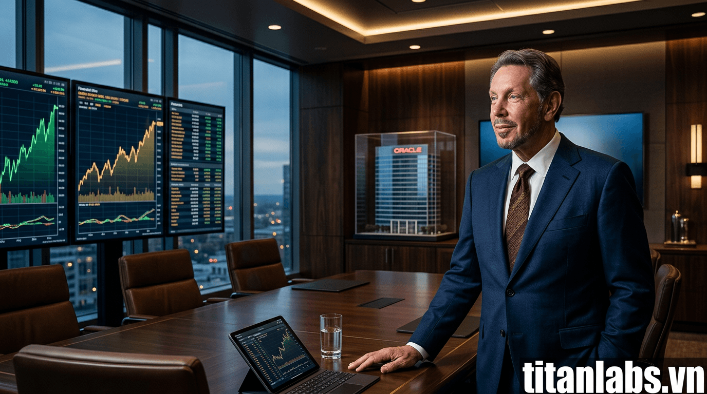 Larry Ellison giành lại khối tài sản nhờ Oracle tăng giá