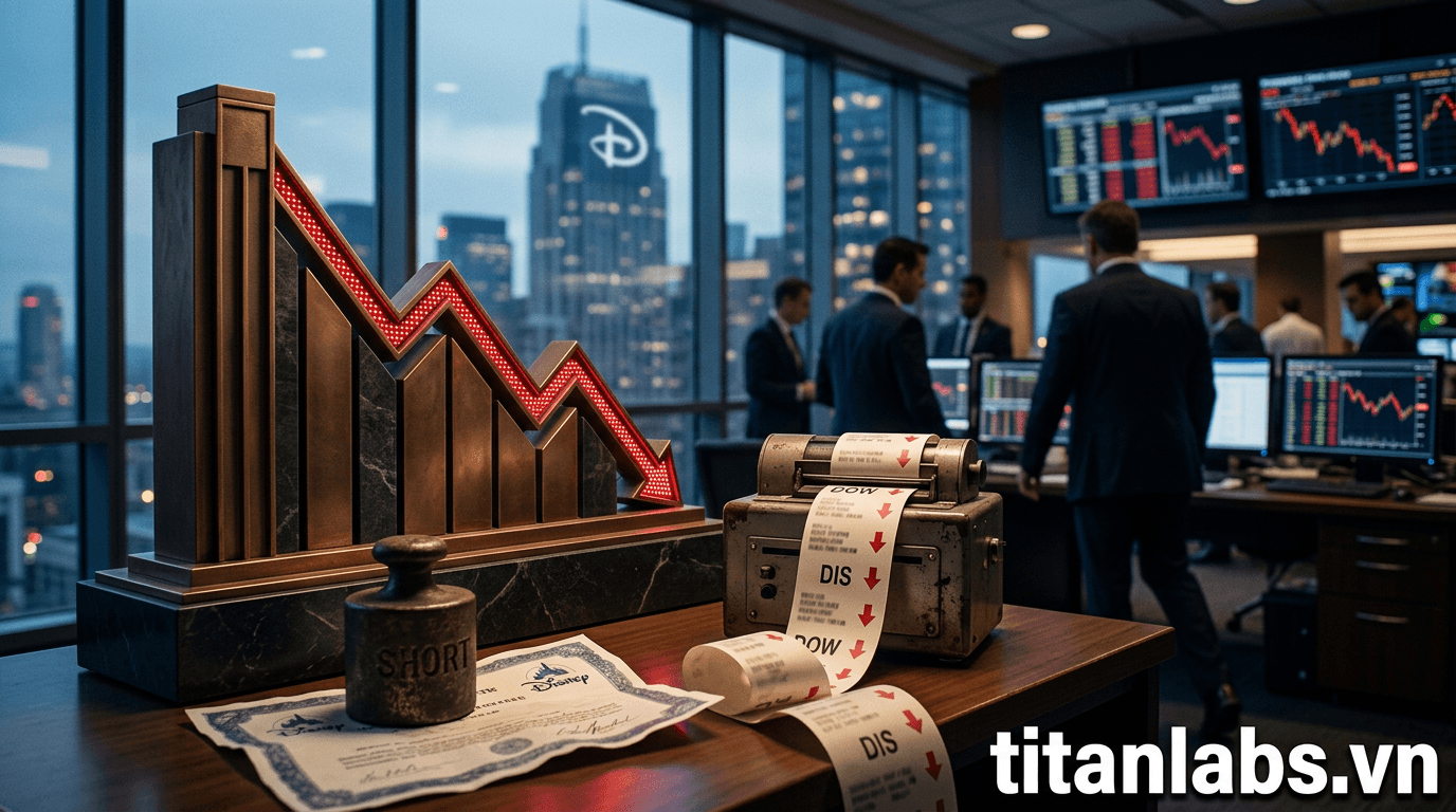 Disney: Cổ phiếu bị bán khống nhiều nhất Dow Jones