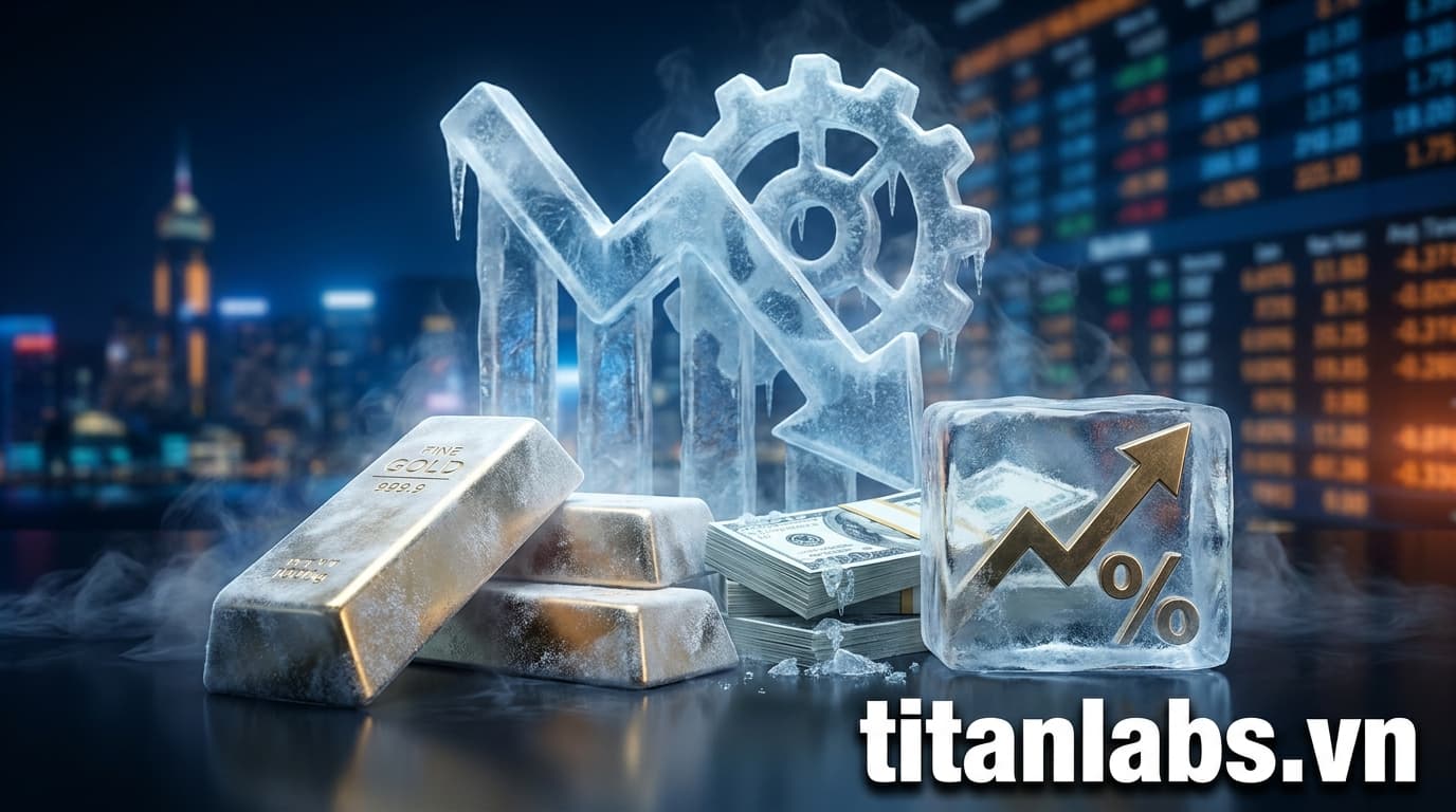 Giá vàng, USD và lãi suất đồng loạt hạ nhiệt