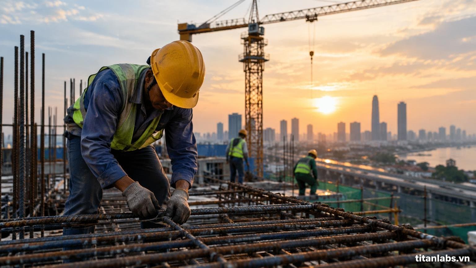 Thiếu nhân công xây dựng, giá chạm 1 triệu đồng/công