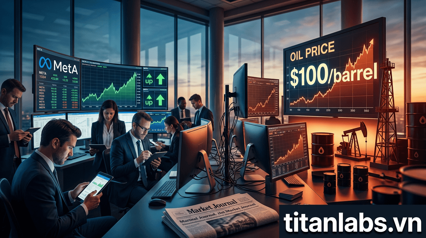 Meta lên giá nhờ tin sa thải; Dầu vượt 100 USD/thùng