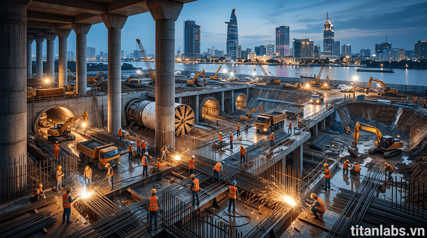 TP.HCM chạy đua khởi công metro Bến Thành - Thủ Thiêm