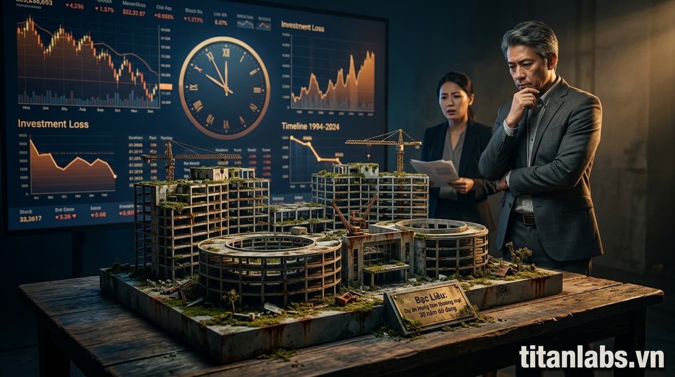 Bạc Liêu: Dự án trung tâm thương mại 30 năm dở dang
