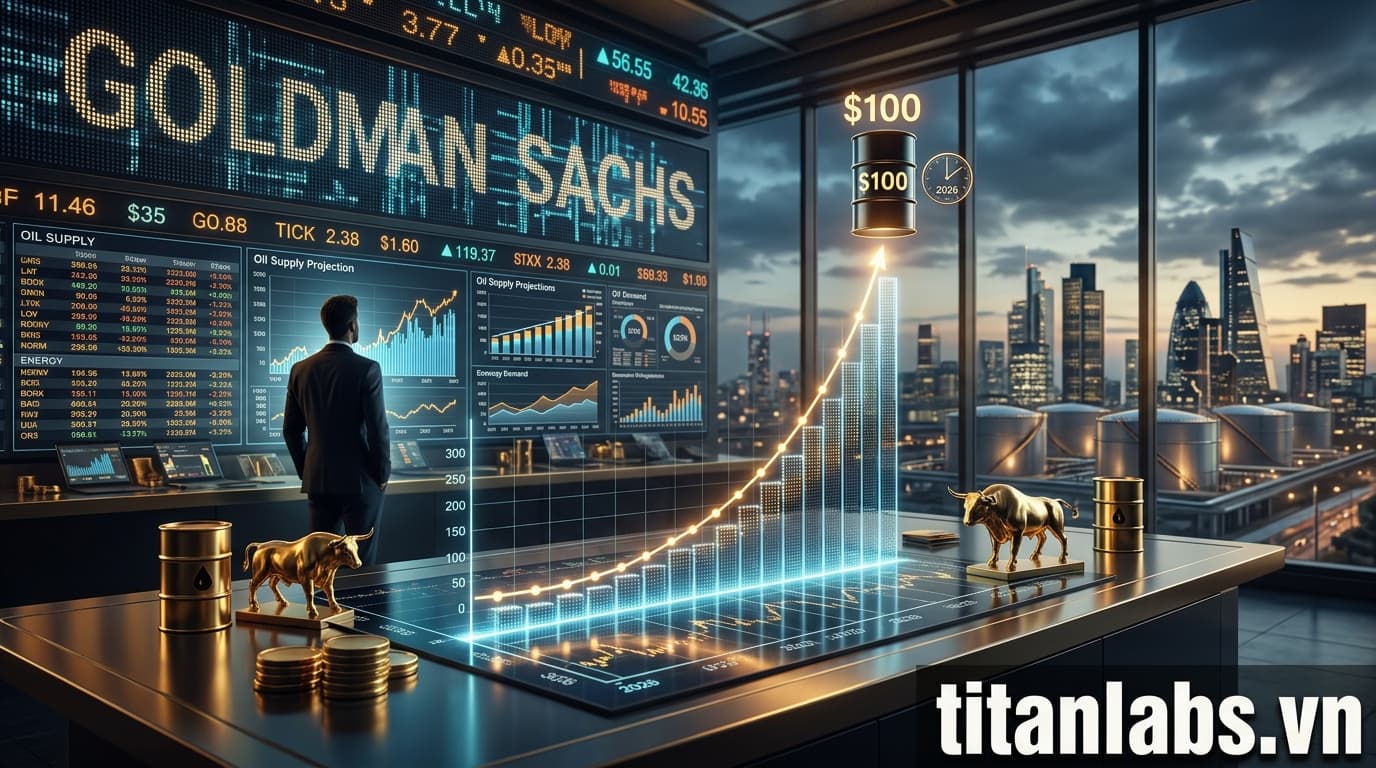 Goldman Sachs: Dầu 100 USD đến cuối 2026