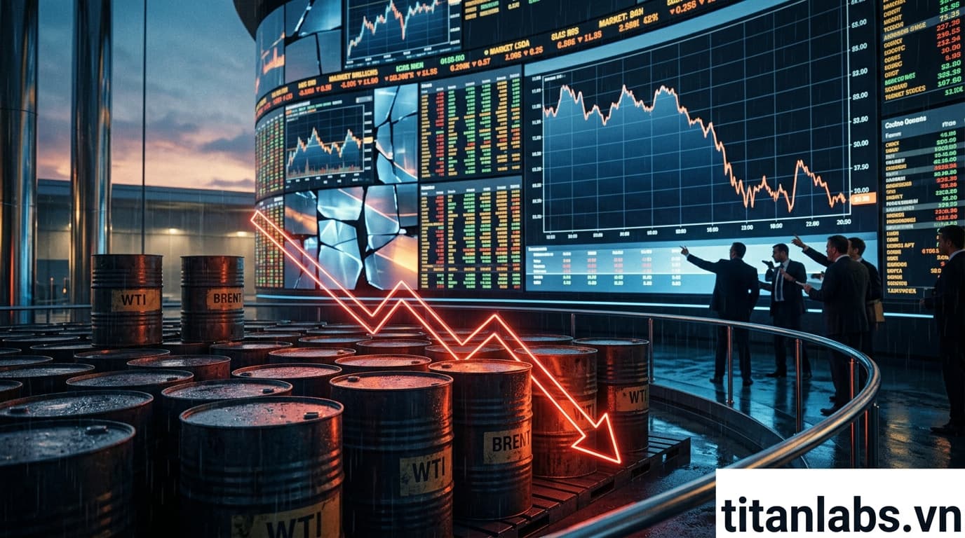 Giá dầu giảm mạnh sau thỏa thuận Mỹ-Iran