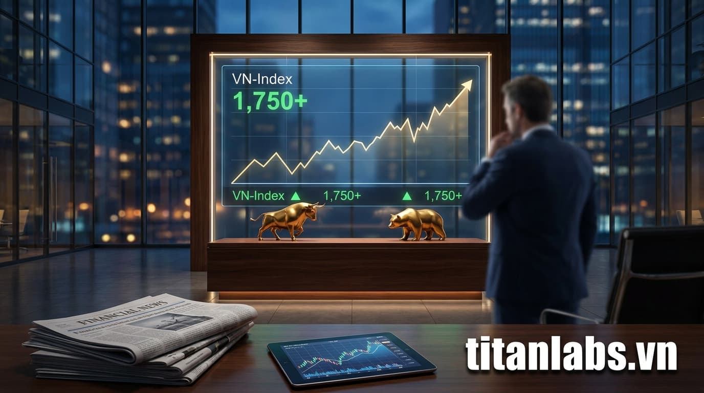 VN-Index bật tăng vượt 1.750 điểm đầu tuần