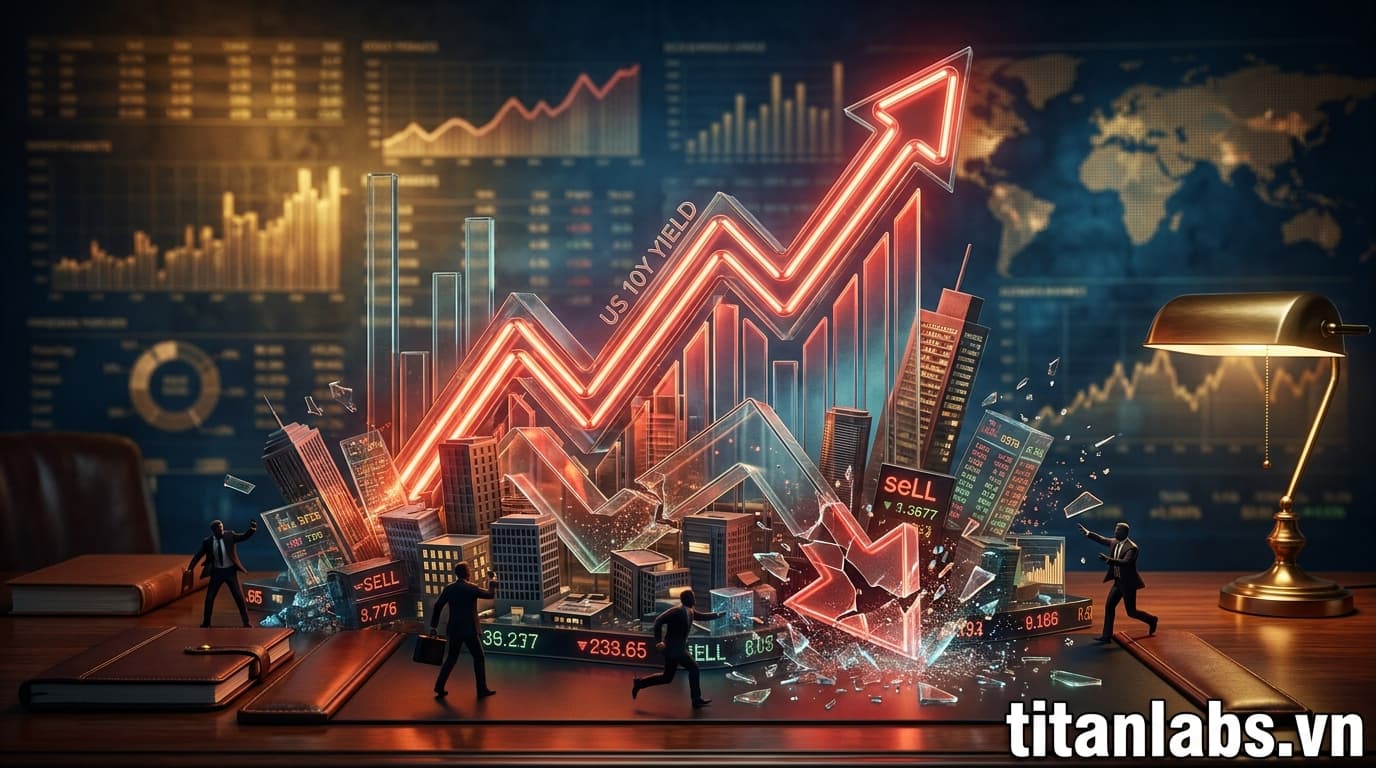 Lợi suất trái phiếu Mỹ tăng vọt, kích hoạt bán tháo