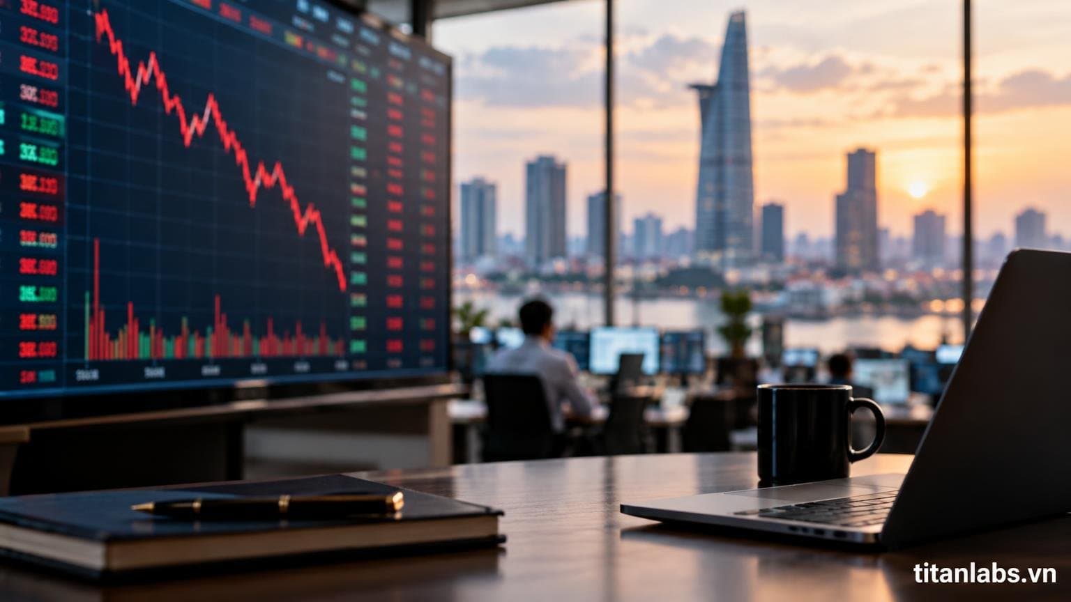 VN-Index giảm điểm, dòng tiền tìm cơ hội nhóm ngân hàng