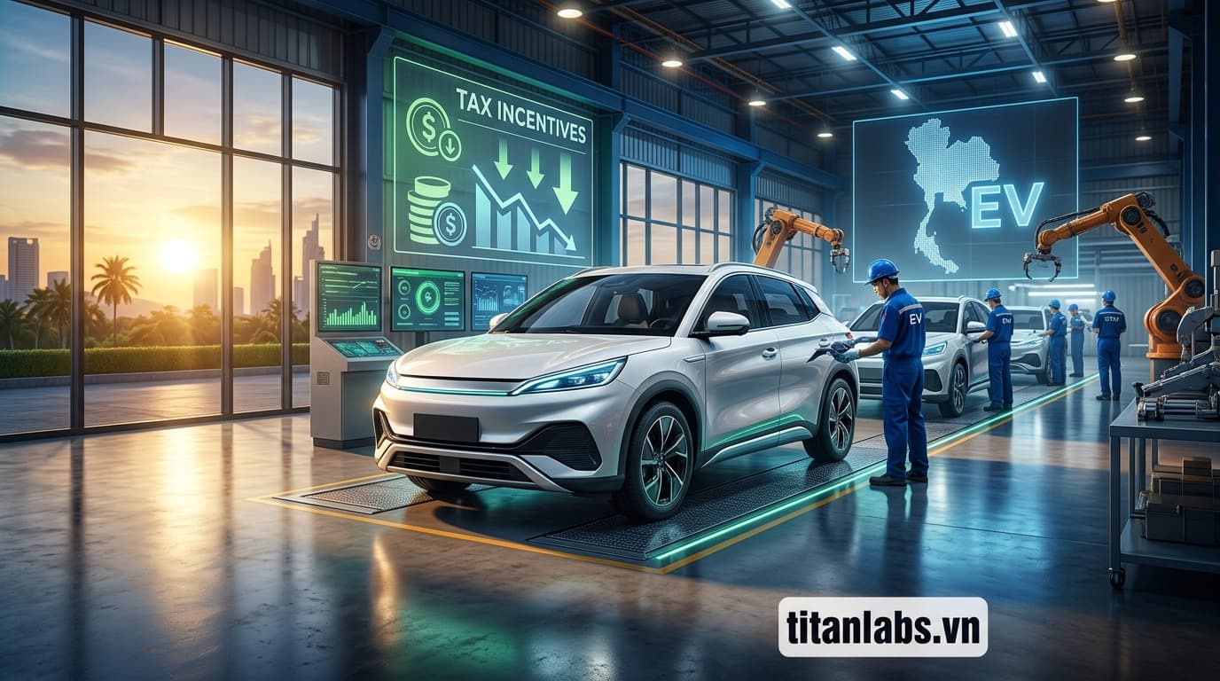 Thái Lan thúc đẩy xe điện với ưu đãi thuế lớn
