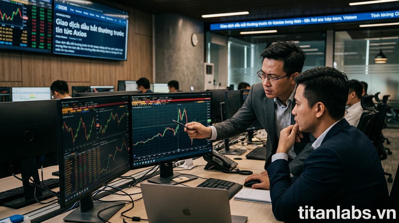 Giao dịch dầu bất thường trước tin tức Axios