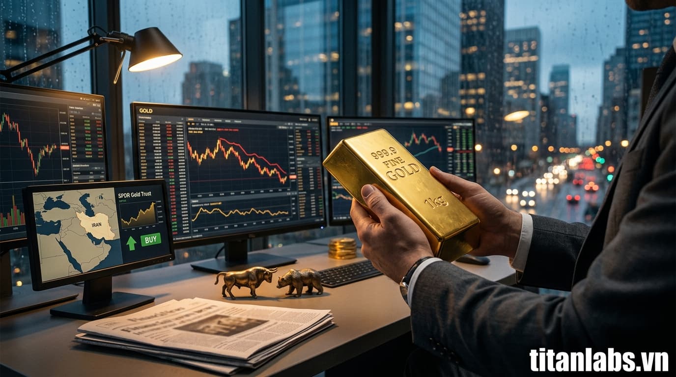 Vàng giảm giá chờ tin Iran, SPDR Gold Trust mua ròng