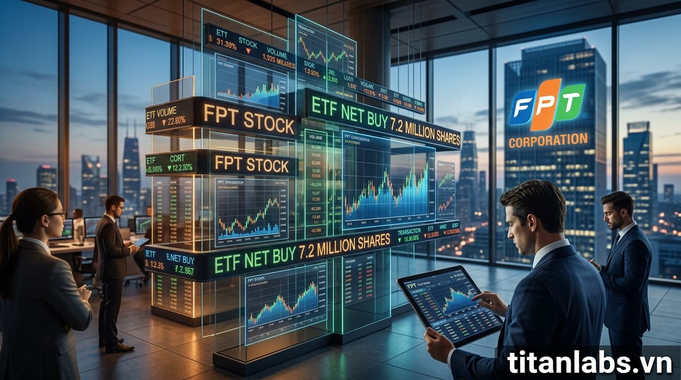 FPT được quỹ ETF mua ròng 7,2 triệu cổ phiếu
